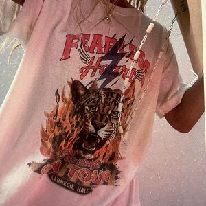 Spell AU Fearless Rocker Heart Tour T-Shirt - White and Red
